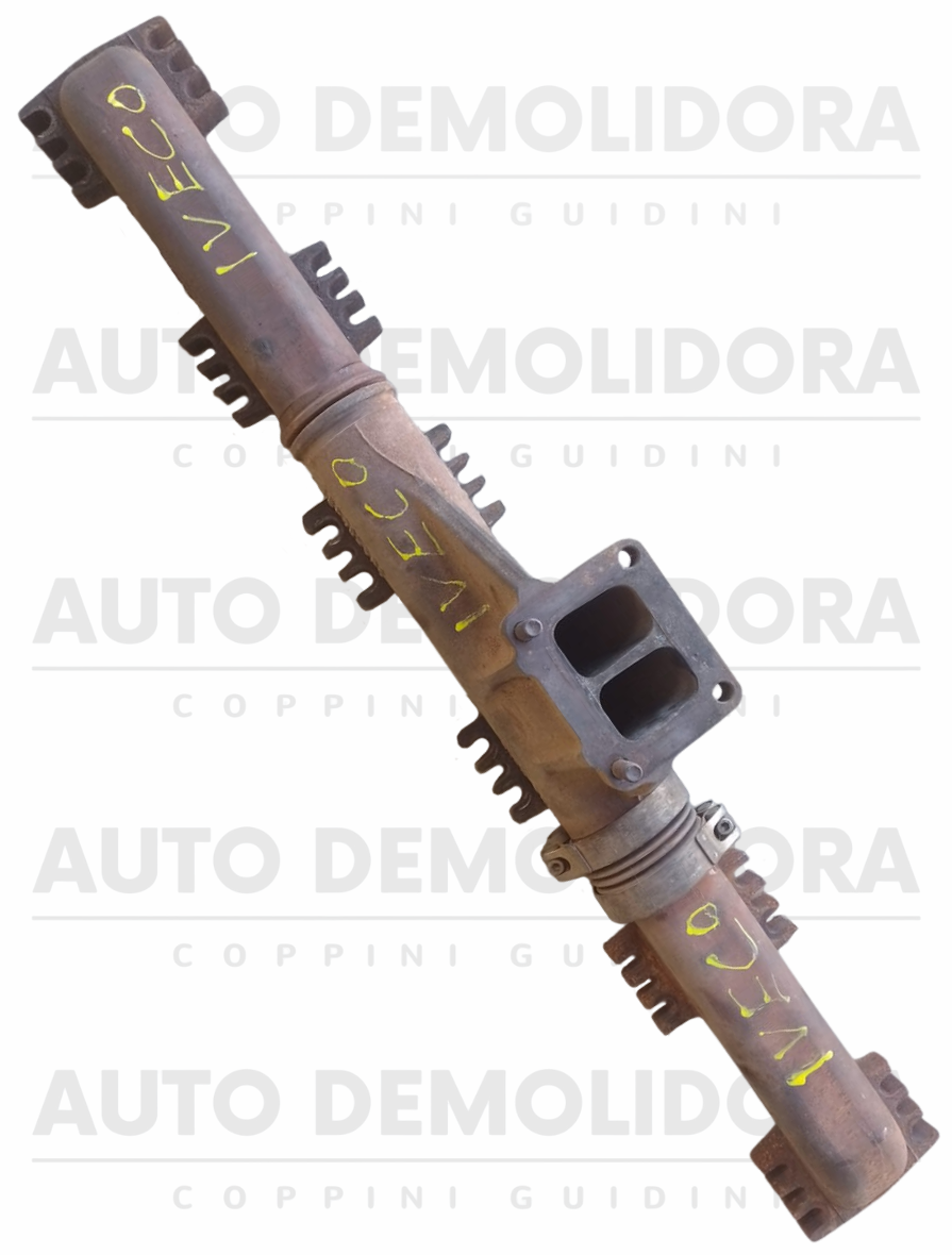 Coletor Escape (2x) Lateral + Central Iveco Stralis 440 - 504386818 504280431 504386818