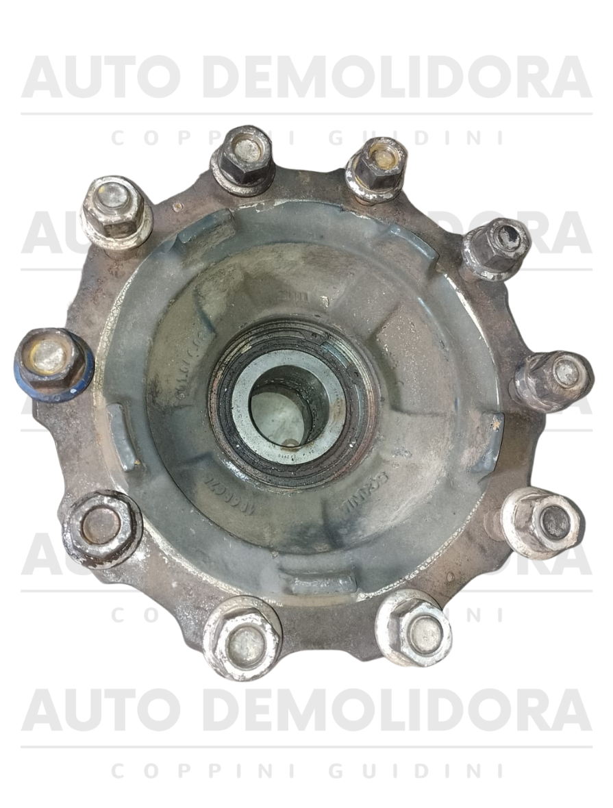 Cubo Roda Dianteira + Rolamento + Flange Estria Fina - Scania 440