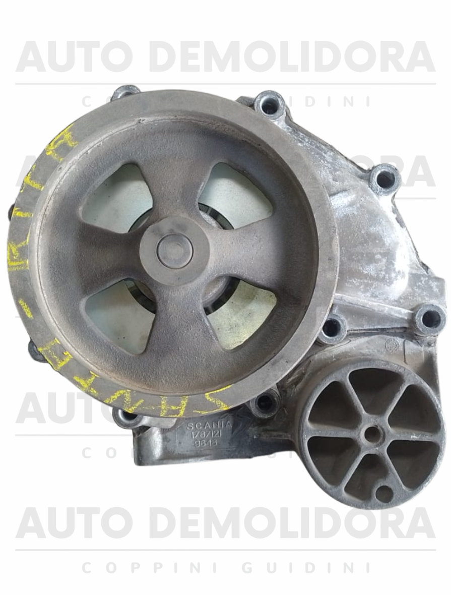 Flange + Bomba Dagua Scania S5 - 1787121 1787120 - Original